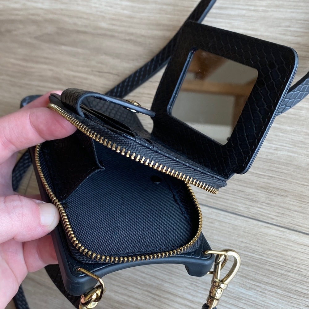 Bandolier Crossbody Phone Case with Gold Accents - Picture 4 of 8